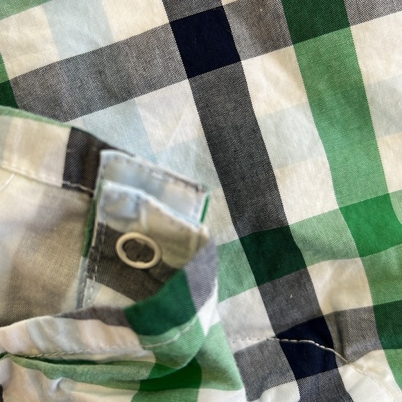 Janie and jack green plaid Jon Jon - Picture 2 of 6